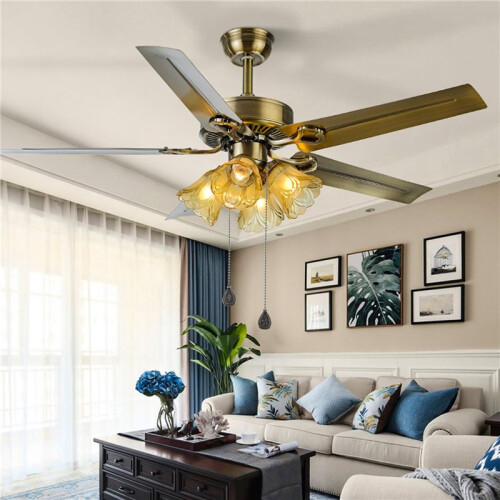 2Pcs Bronze Ceiling Fan Pull Chain Set, Decorative Fan Pull Chain Pendant Extension, Lighting & Fan Beaded  Fan Pull 2