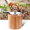Pepper Mill, Hand Crank Wood Pepper Grinder with Classic Handle and Adjustable Ceramic Rotor 8