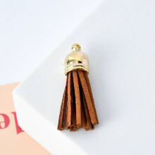 100 StüCk SchlüSselbund Quasten Leder Quaste Schmuck Herstellung Quaste AnhäNger Quaste Charm für SchlüSselbund DIY Bastelbedarf