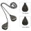 2Pcs Bronze Ceiling Fan Pull Chain Set, Decorative Fan Pull Chain Pendant Extension, Lighting & Fan Beaded  Fan Pull 5