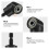 6Pcs Right Angle Drill Attachment Set with 105 Angle Drill Adapter and Impact Grade Socket Adapter 3