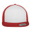 (One Size, Red/White) Flexfit Unisex Adult Classic Plain Trucker Cap 4