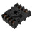 MK2P-I Clear Shell DPDT AC220V Coil Power Relay Socket Base 8