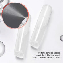 200 Stuks/Partij 2 Ml Transparante Plastic Spuitfles Kleine Cosmetische Verpakking Verstuiver Parfumflesjes Verstuivende Spray Vloeistofcontainer