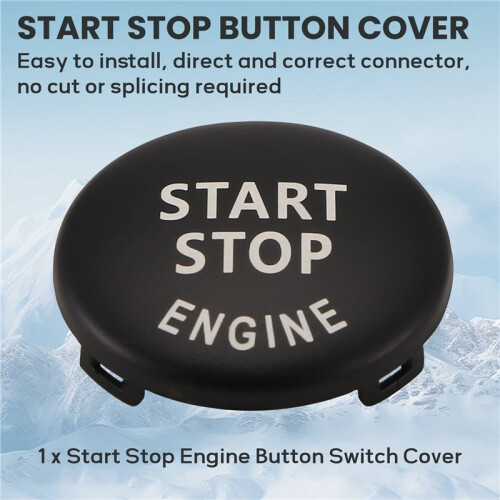 Start Stop Engine Button Push Button Ignition  Cover Replacement for  X1 X3 X5 X6 Z4 (E84, E83, E70, E71, E89) 1 3 5 Series 2