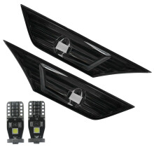 Feu de Phare LatéRal de Lentille Teinté FuméE W / Led pour 2016-19 JDM