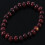 Buddhist Brown Wood Round Beads Elastic String Wrist Bracelet for Unisex 4