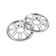 Motorcycle Speaker Trim Chrome Flame Rear Grill Cover for Harley FLHTK FLHTCU Road Glide Ultra