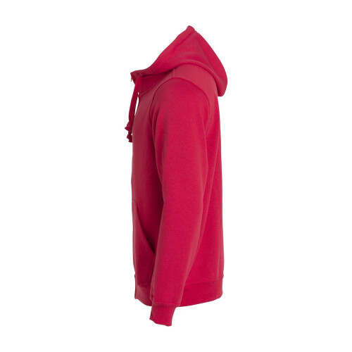 (M, Red) Clique Mens Basic Full Zip Hoodie 2