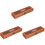 3Pièces Boîtes En Bois Pour Harmonica Protection Durable Marron Clair 6