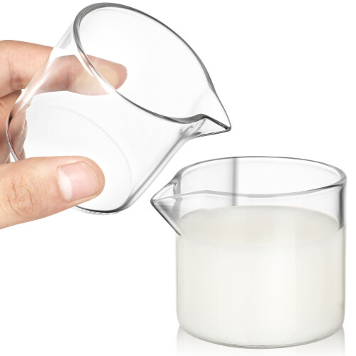 10Stk Einfacher Milchbehälter Transparent Für Und Café 2