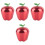 4Pcs Red Windproof Ashtray Aluminium Alloy Durable Indoor Use 5