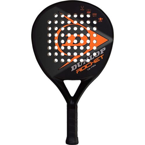 Raquete de Padel Dunlop Rocket Ultra, Preto/Laranja