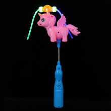 3Pcs Kids Glowing Wand Flash Light Toy Assorted Color Pinwheel