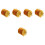 5Sets Goldene Servierplatten Mit Aufbewahrungsrack Für Snacks Und 4
