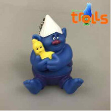 (B)Creative Elf Shape Keychain With Waterproof Silicone For School Bag And Car Keys