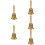 5Stk Mini Messing Altar Glocken Mit Pentagramm Für Wiccan Ritual 10