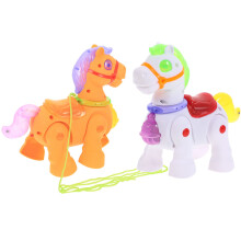2Stk Elektrisches Kinderpony Spielzeug Mit Sicherheits-Kunststoff