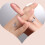 Couples 2pcs Zircon Ring Hand Jewelry Silver Adjustable Alloy Size Material 7