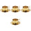 4Sets Goldene Mit Löffel Und Milch 3