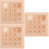 3Stk Kinder Schiebepuzzle Holz Lernspielzeug Khaki Farbe 6