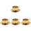 4Sets Goldene Mit Löffel Und Milch 2