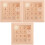 3Stk Kinder Schiebepuzzle Holz Lernspielzeug Khaki Farbe 9