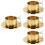 4Sets Goldene Mit Löffel Und Milch 6