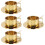 4Sets Goldene Mit Löffel Und Milch 7