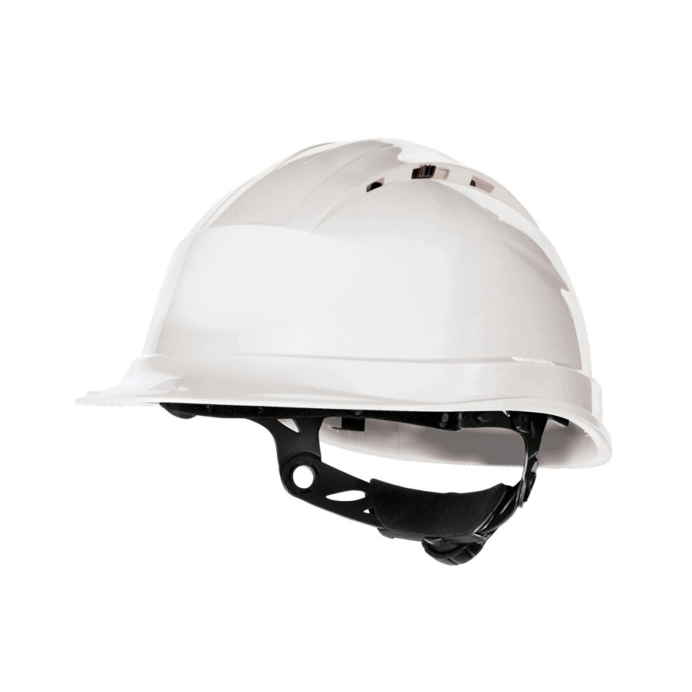 (One Size, White) Delta Plus Quartz Rotor Ventilated Safety Work Helmet 5057080114207