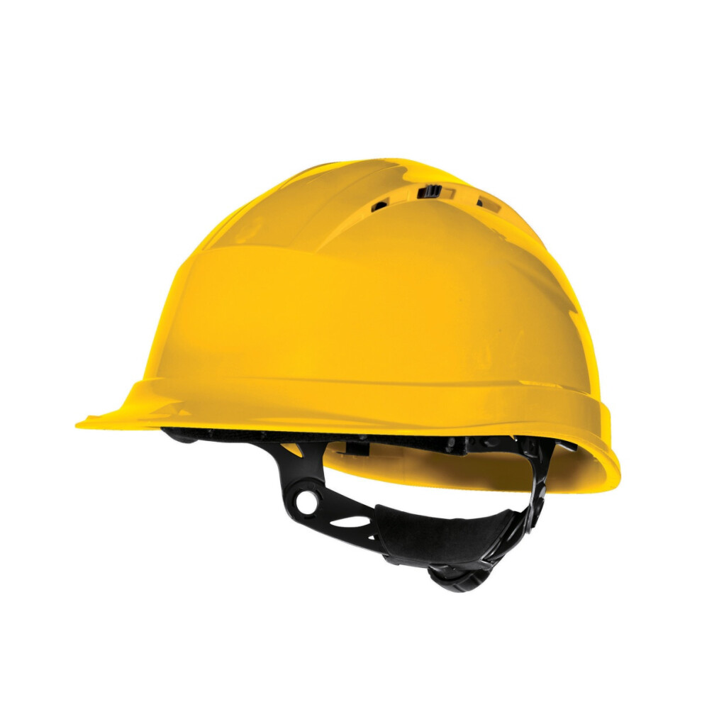 (One Size, Yellow) Delta Plus Quartz Rotor Ventilated Safety Work Helmet 5057080114214