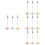 12Stk Farbige Metall Tischkartenhalter Memo Clips Bildhalter 8