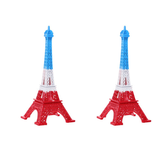 2Stk Metall Eiffelturm Ornament 2