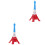 2Stk Metall Eiffelturm Ornament 4
