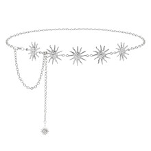 5Stk Eleganter Silber Waist Chain Gürtel Für Damen Am Strand