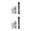 22Pièces Ensemble Perceuse Main Acier Carbone Usage Hobby Couleurs Variées 3