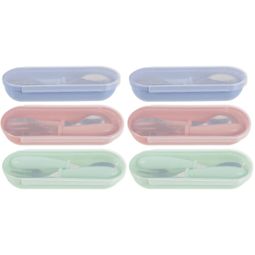 6Sets Kinder Gabel Set Mit Rutschfestem 2