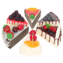 18Pièces Gâteaux Slice Faux Matériaux Décor Jeux Enfants