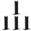 4Pièces Support Casque Noir Design Détachable Gaming 4