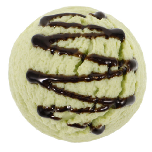 3Pièces Décoration Boules De Glace Fausse Vert PVC Usage Polyvalent 2
