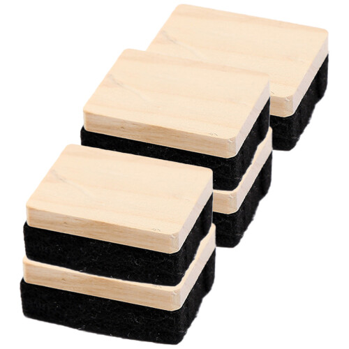 25Pièces Effaceur Table Blanche Bois Pour École 2