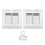 3Ensembles Boîte Transparent Palette Ombres Poudre 5