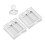 3Ensembles Boîte Transparent Palette Ombres Poudre 6