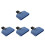 4Pcs Lightweight Blue Latin Percussion Drum Blocks Replacement Set 8