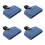 4Pcs Lightweight Blue Latin Percussion Drum Blocks Replacement Set 6