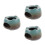 3Pcs Elegant Ceramic Tea Light Warmer Base for Desk and Dining 7