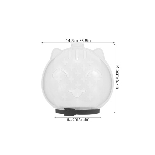 2Pcs Adjustable Transparent Cat Muzzle Bite-Proof Grooming Hood 1