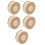 5Pcs Half Round Beige Pearl Bead String for Crafting Kids Accessories 5
