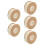 5Pcs Half Round Beige Pearl Bead String for Crafting Kids Accessories 7