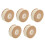 5Pcs Half Round Beige Pearl Bead String for Crafting Kids Accessories 6
